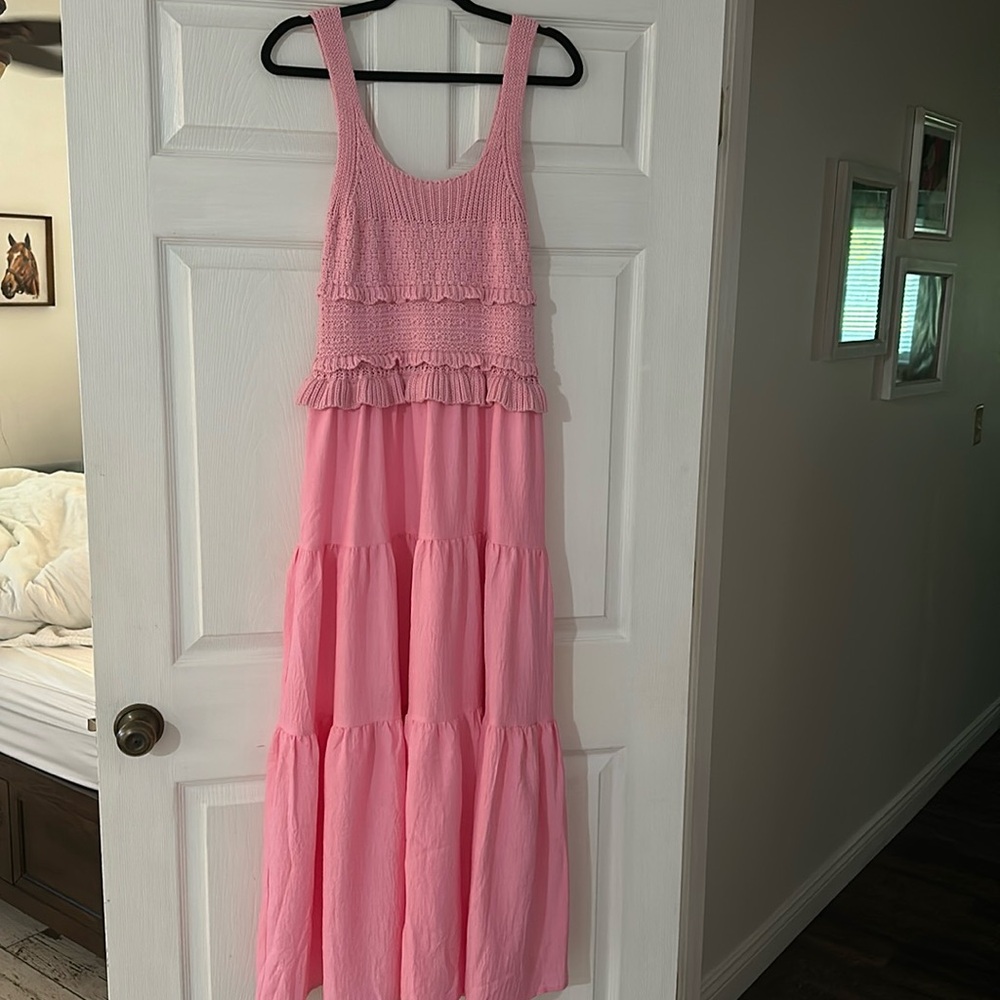 Entro bubblegum pink maxi dress